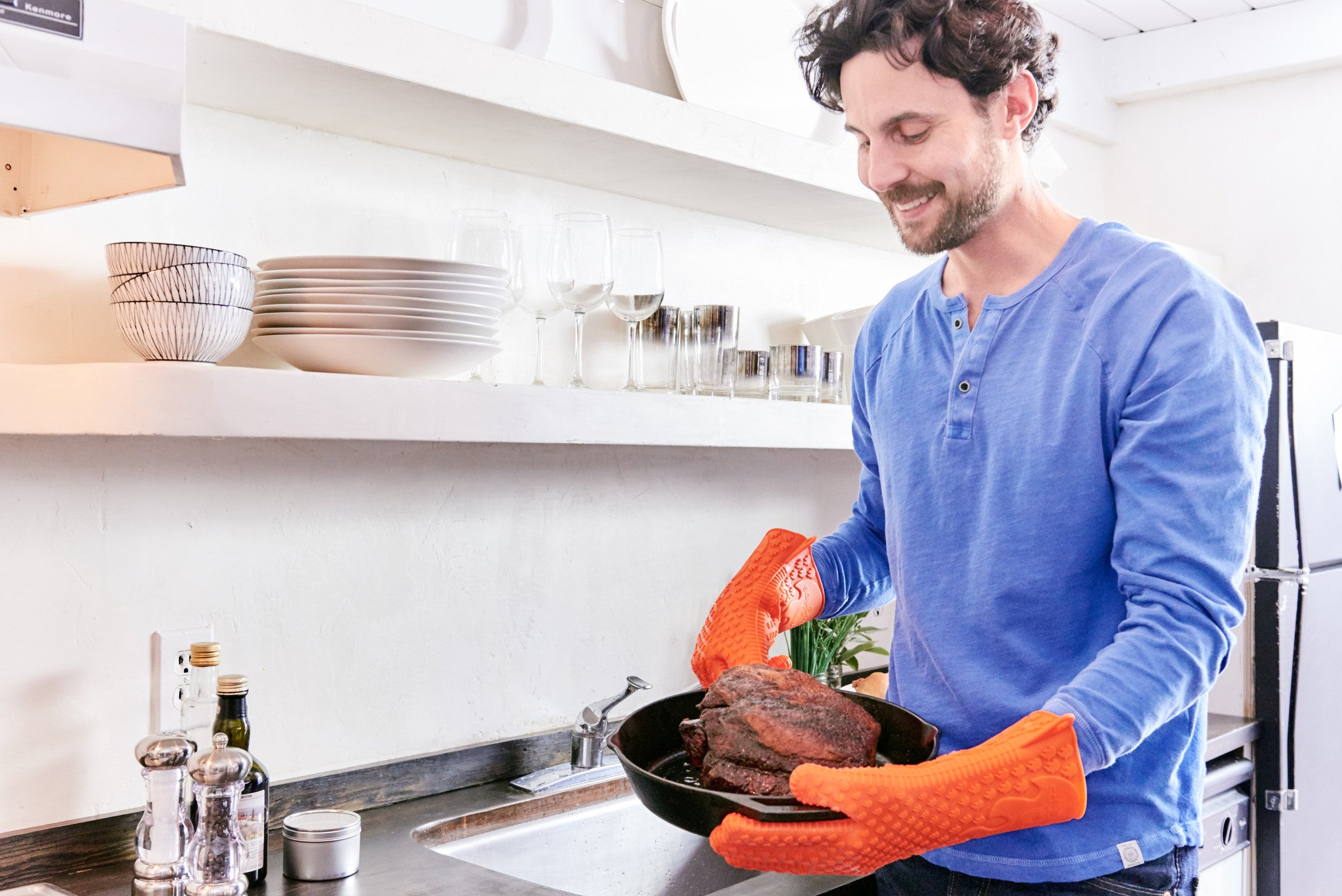 best bbq gloves silicone handle hot meat