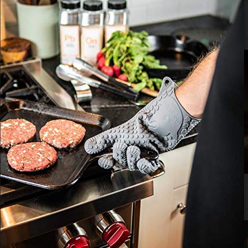 Short Oven Mitts, Heat Resistant Silicone Kitchen Mini Oven Mitts, Baking  Grilling Barbecue Microwave Machine Washable 