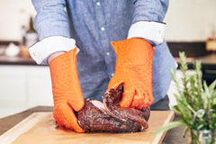 Silicone bbq gloves top