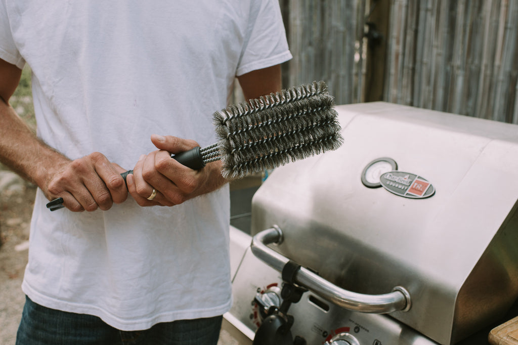 Firefighter Created 18 Industrial 4-1 Barbecue Grill Brush